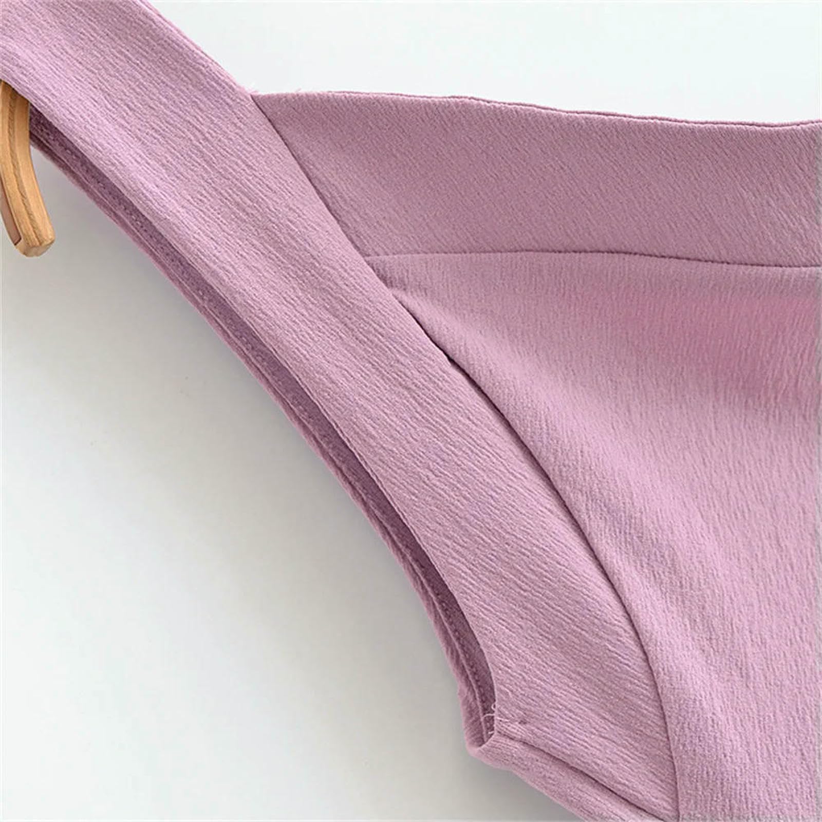 CHENSHI Vestito Donna Elegante Abito Midi Asimmetrico Femminile con Spalline Rugose E Primavera Estate Nuovi Abiti da Casual-Viola Chiaro-XS