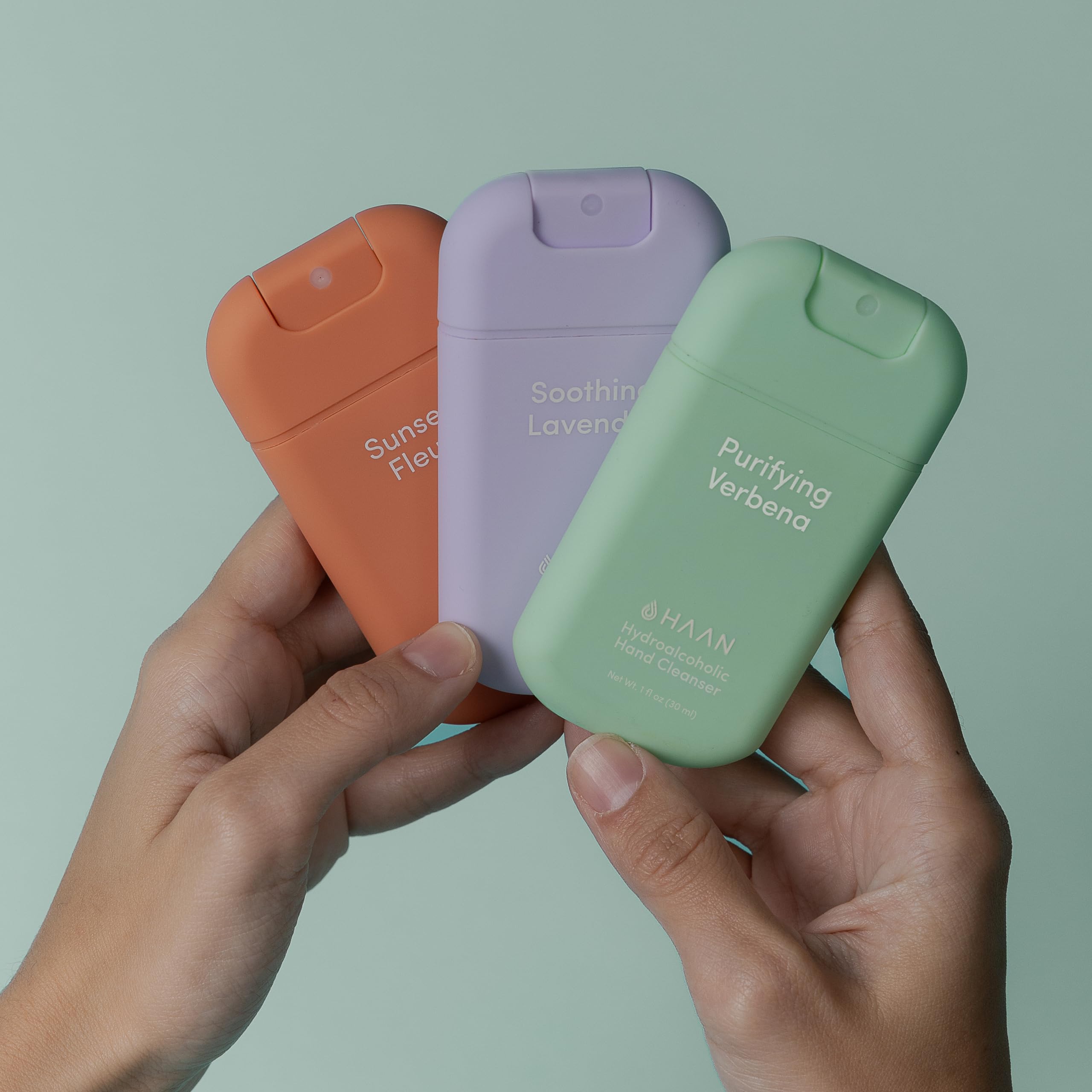 HAAN Detergente Idroalcolico per Mani 30ml Confezione da 3 Igienizzanti Mani Antibatterico