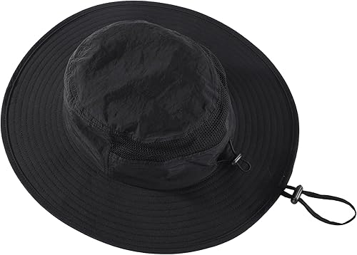 Miniatura 4 de Home Prefer UPF50+ Sombrero de sol para hombre, sombrero de pesca de ala ancha, protección UV, sombrero de malla transpirable, sombrero de safari de