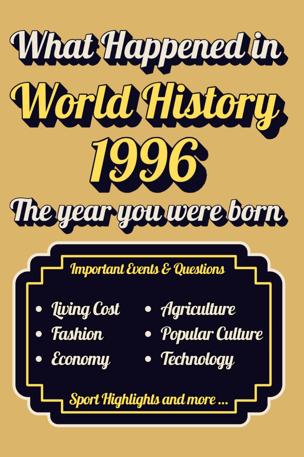 What Happened in World History 1996 The Year You Were Born: Back in 1996, Major Events, Culture, Technology, Economy, Sports & Cost of Living , Famous Leaders