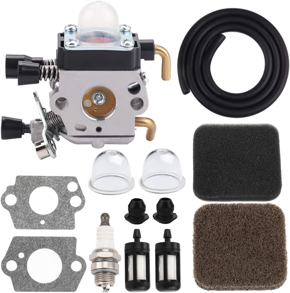 HIPA Carburetor with Air Filter Fuel Lines RePower Kit for Sthil FC 72