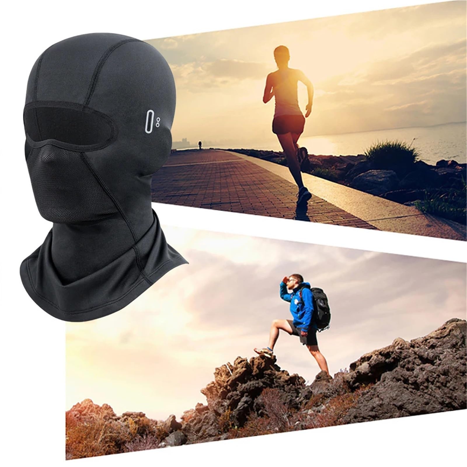 2Pcs Ski Maske Winddicht Thermische Winter Schal Fahrrad Atmungsaktiv for Extrem Kalten Wetter Für Outdoor Sports