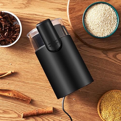 Miniatura 3 de Molinillo de café, compacto y portátil, 3.6 x 3.6 x 6.8 in, trituradora silenciosa para tabletas, molino de café de acero inoxidable con cepillo,