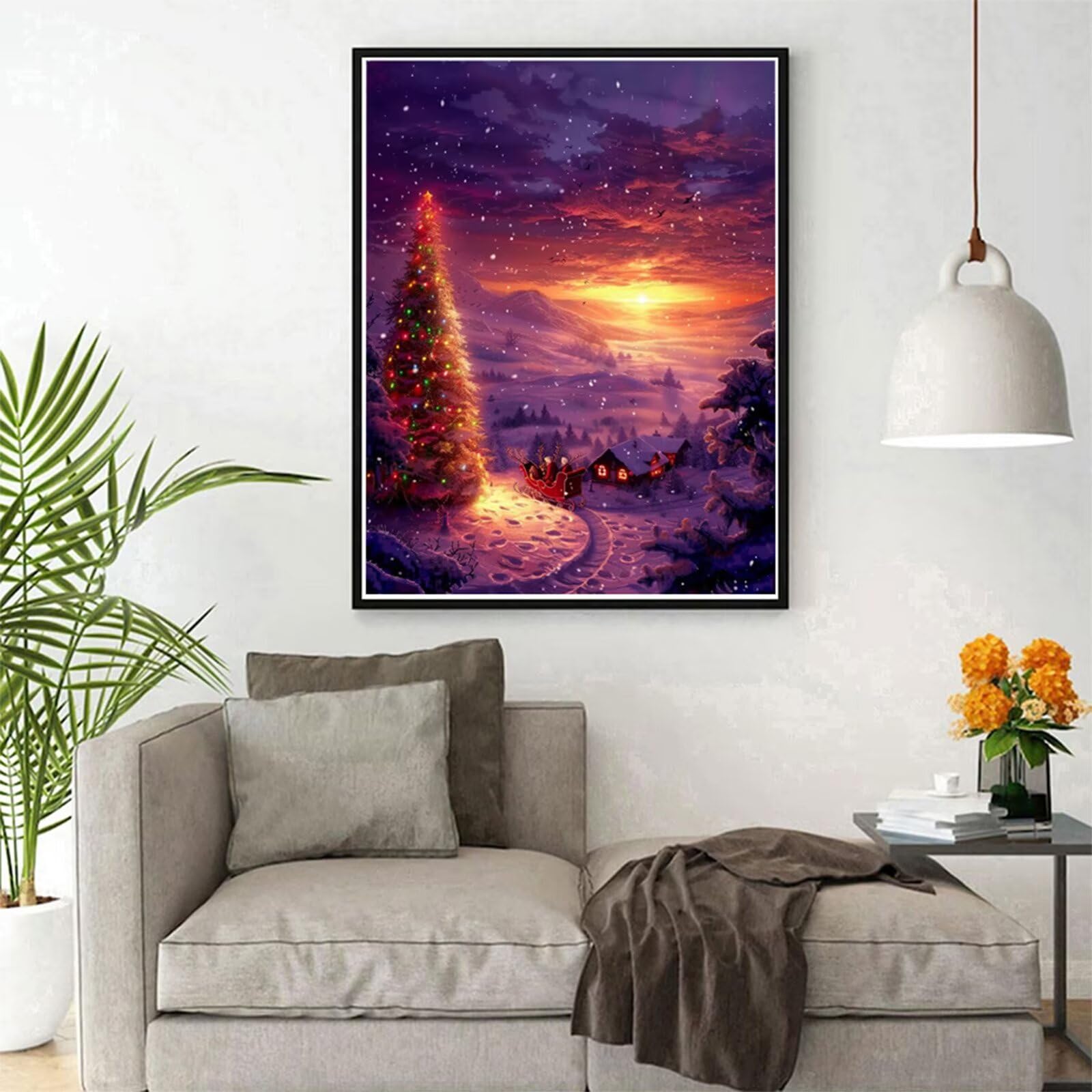 Diamentowe malowanie dla dorosłych 80 x 120 cm, 5D diamentowe malowanie Boże Narodzenie haft diamentowy kompletny zestaw, kreatywne hobby dziecko, zrób to sam haft krzyżykowy kryształowe obrazy