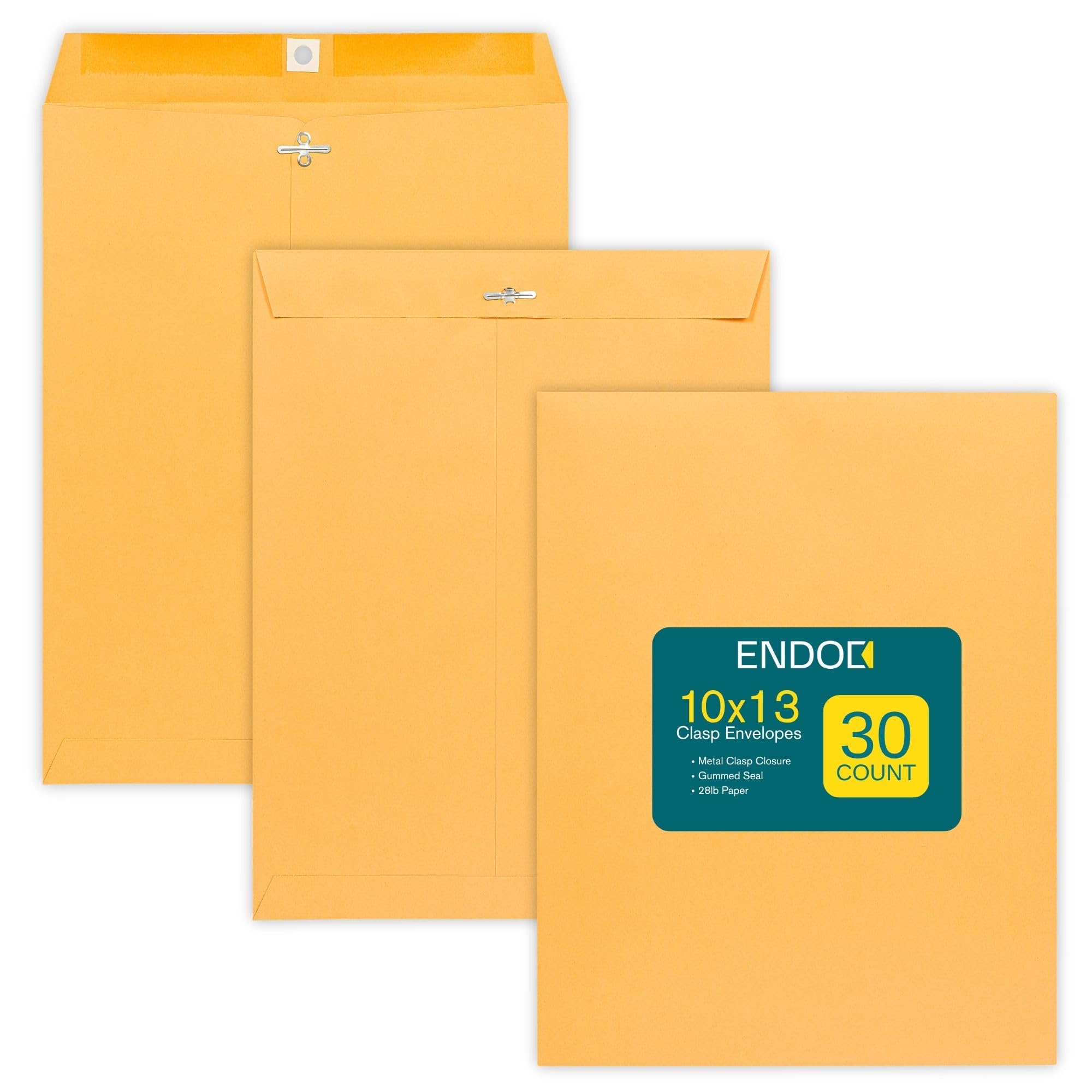 Clasp Envelopes – 10x13 Inch Brown Kraft Catalog Envelopes with