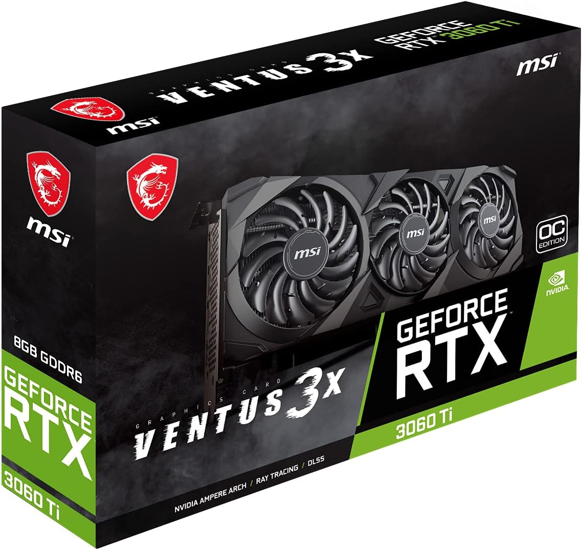 MSI - Tarjeta de Video - NVIDIA GeForce RTX 3060 Ti Ventus 3X 8G OC LHR ...
