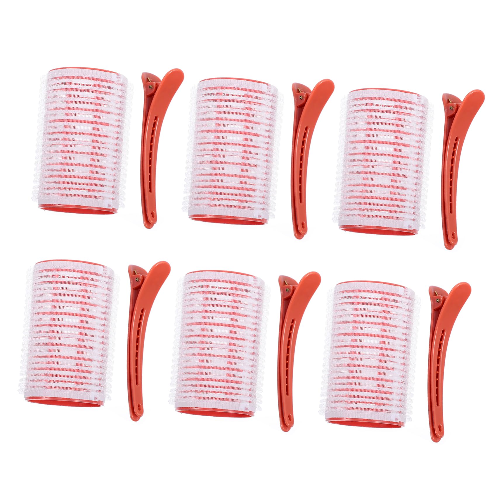 6Pcs Self Grip Hair Rollers Lightweight Hair Styling Tools for Volumizing Curls Versatile for Bangs Roots and Tails Suitable for All Hair Types and Textures