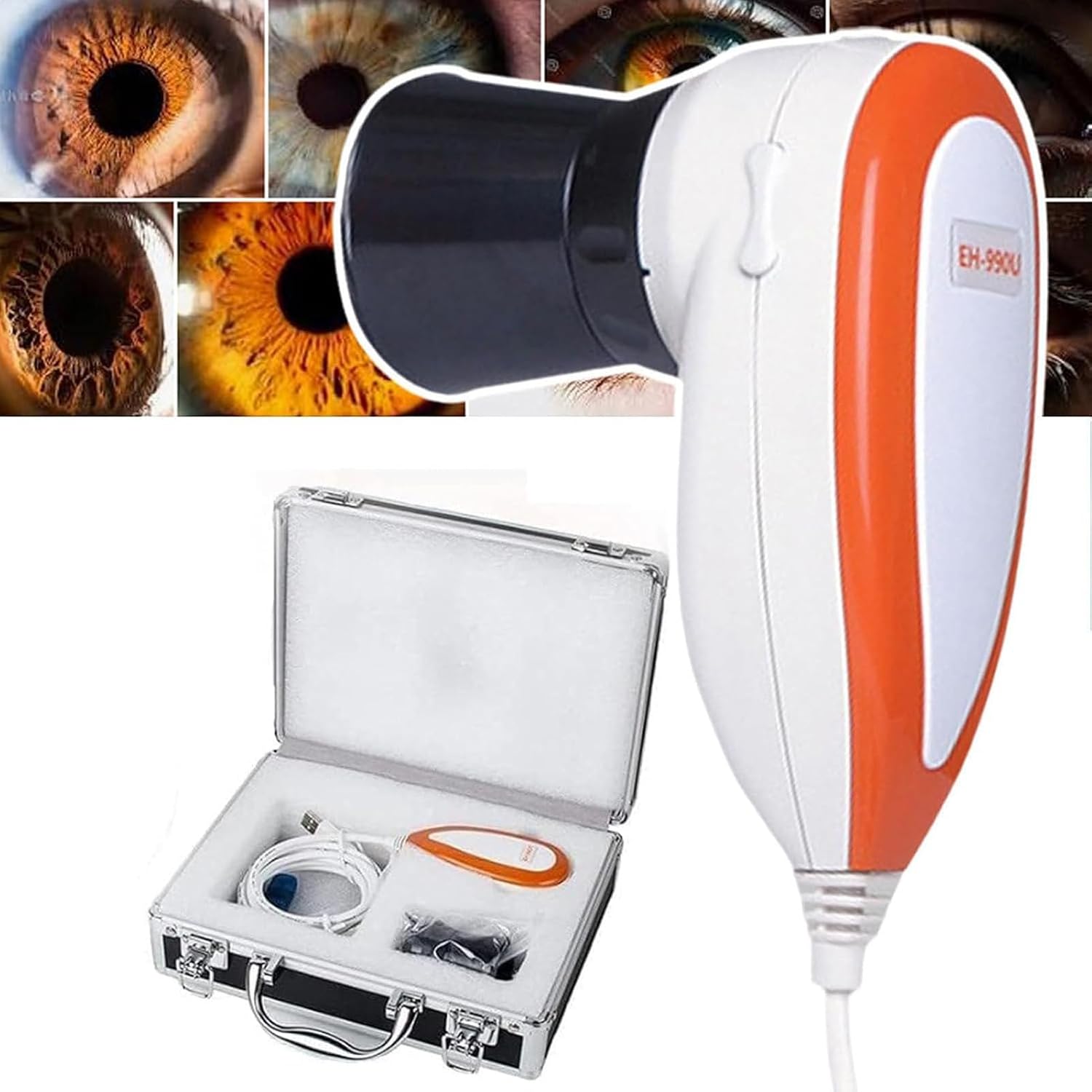 Iridology Camera Iris Analyzer, Multi-Function Iris Analysis Software, 5.0 Mp USB Iriscope Iris Analyzer with HD 30x Iris Lens Analysis Software High Resolution Iriscope Eye Camera