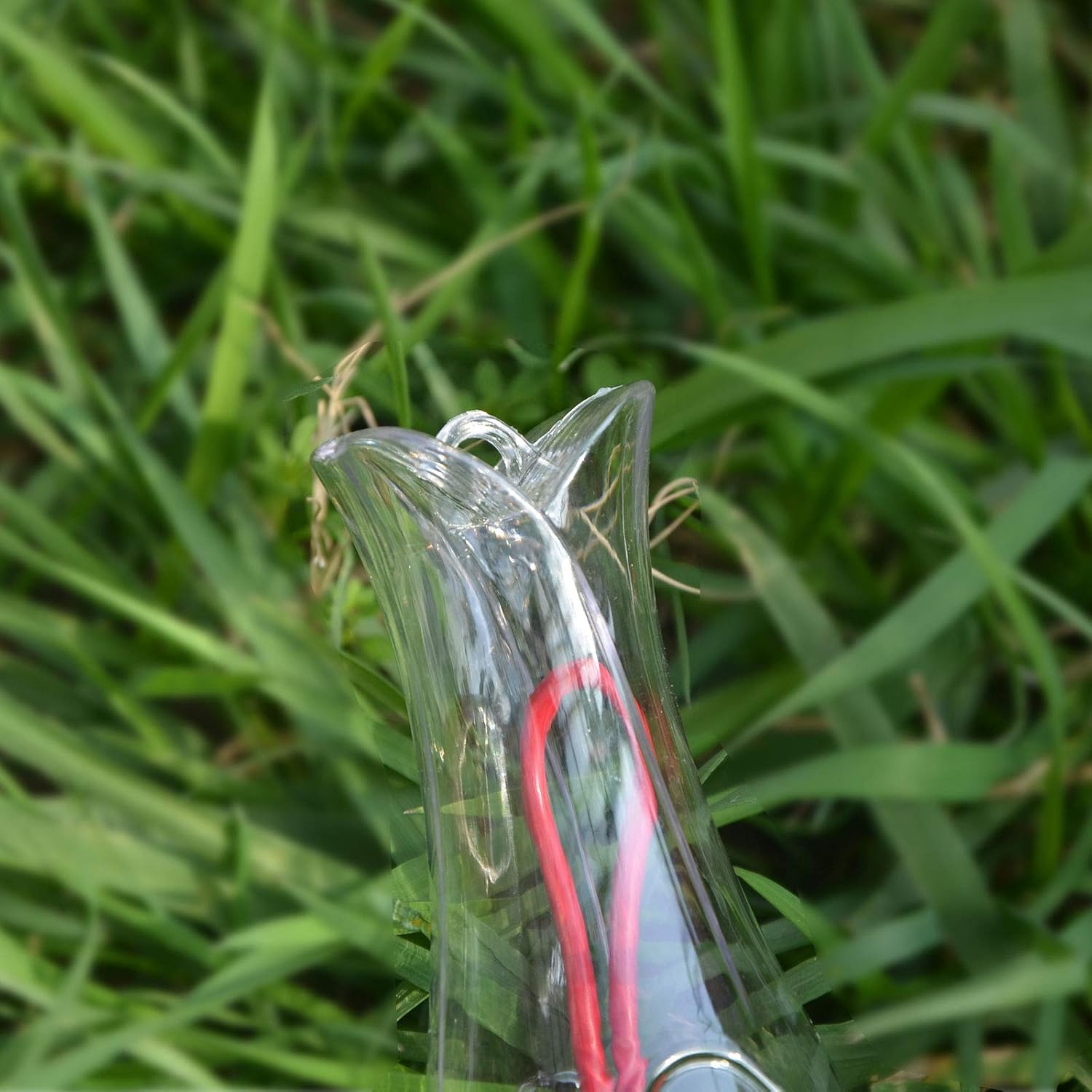 Mini Hummingbird Feeder 4 Pack 2.3oz Small Nectar Plastic Red Cute Hummingbird Feeders with Hanging Wires for Outdoor (Tulip Tube) - Image 8