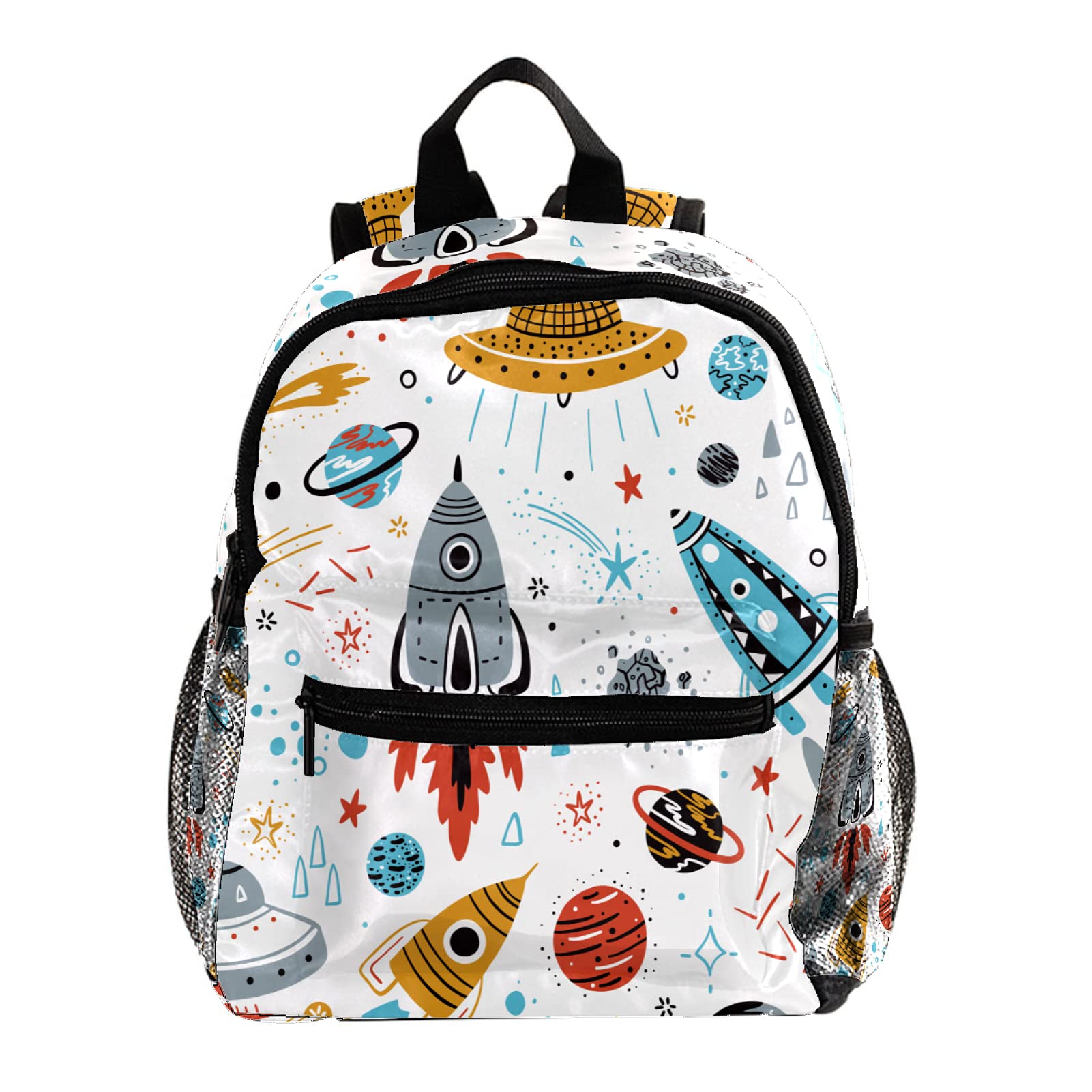Lazen Color1 Lightweight Kids Backpack Kindergarten School Bag Child Rucksack Daypack For 3-8 Years Old Cartoon Rockets Planets Stars Comets