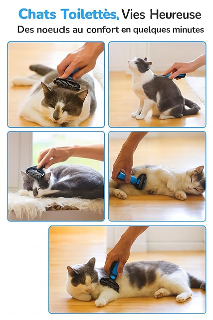 Foto 3 de 7 de LINUMA® Cepillo para subpelo para perros y gatos - elimina pelo suelto - suave con la piel