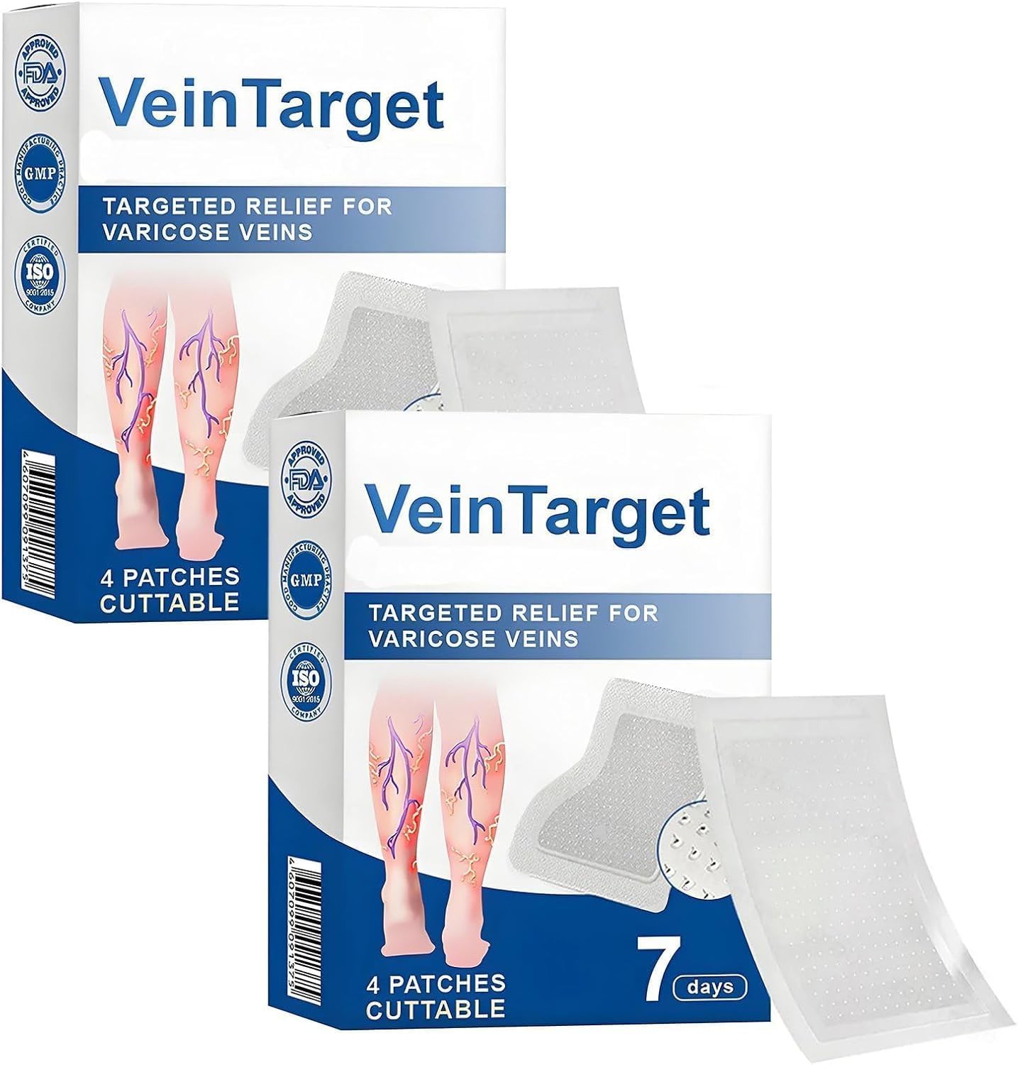 8 Patches Vein Target Patch, Skin-Friendly Mounting Style Tape Patch, Easy to Apply Daily Use Adhesive Patch for Home and Travel