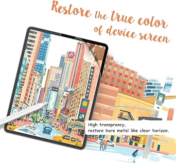 2-Pack Paper Screen Protector for iPad Pro 11 inch (2022&2021&2020&2018), Matte PET Film for Drawing and Writing like on Paper, Anti-Glare & Anti-Fingerprint