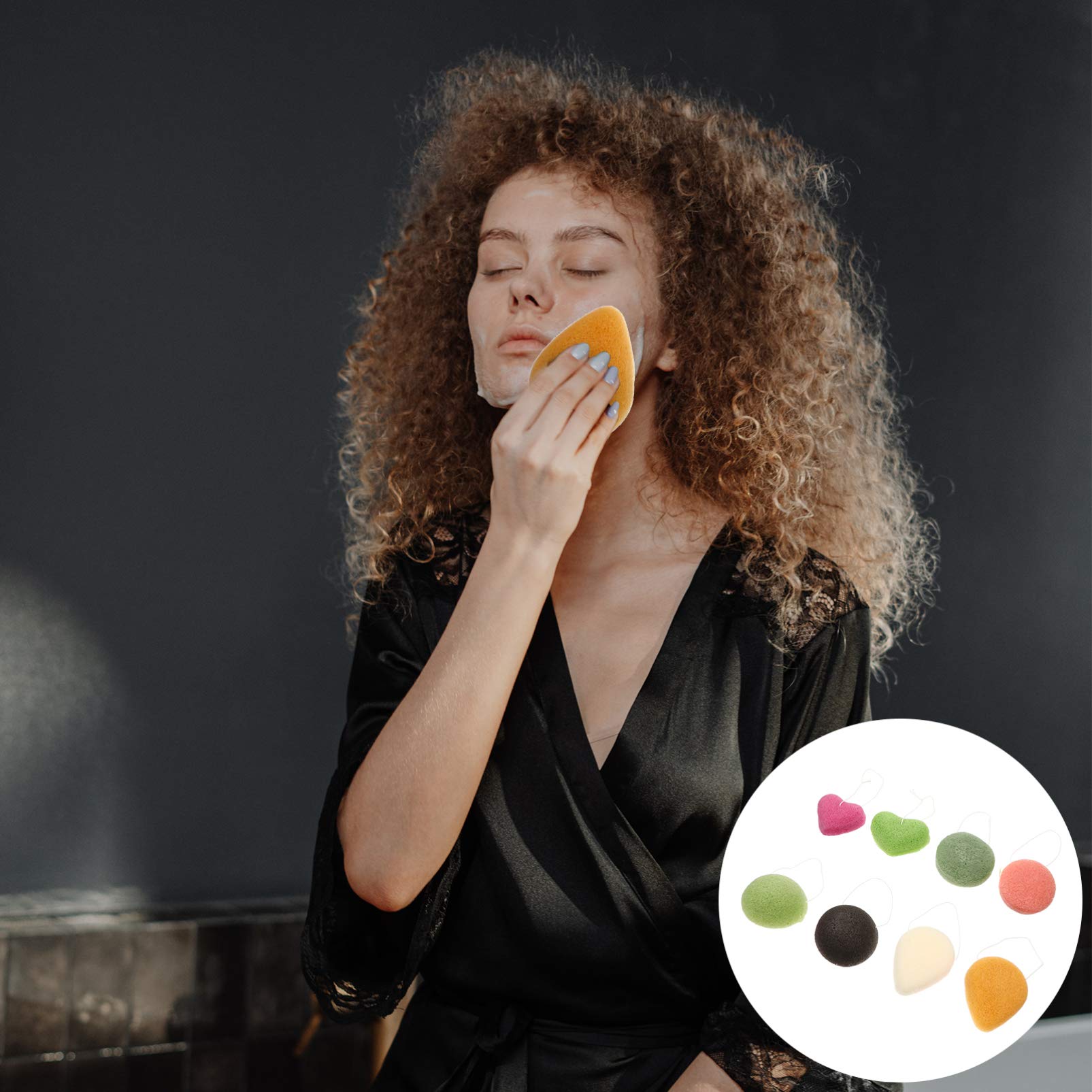 FRCOLOR Spülschwamm Stück Gesichtsreinigung Gesicht Puff Make- Up- Entfernungsschwamm Reinigungs- Peeling- Schwamm Schwamm Wiederverwendbares Make- up Schwämme