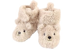 Baby Bear Cozy Fleece and Faux Sherpa Booties