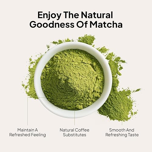 Miniatura 2 de Viccoky Polvo de matcha culinario de 4 onzas (latón)  Grado Pro-Baking  USDA Orgánico  Sin azúcar  Polvo de té verde Matcha a granel para galletas,