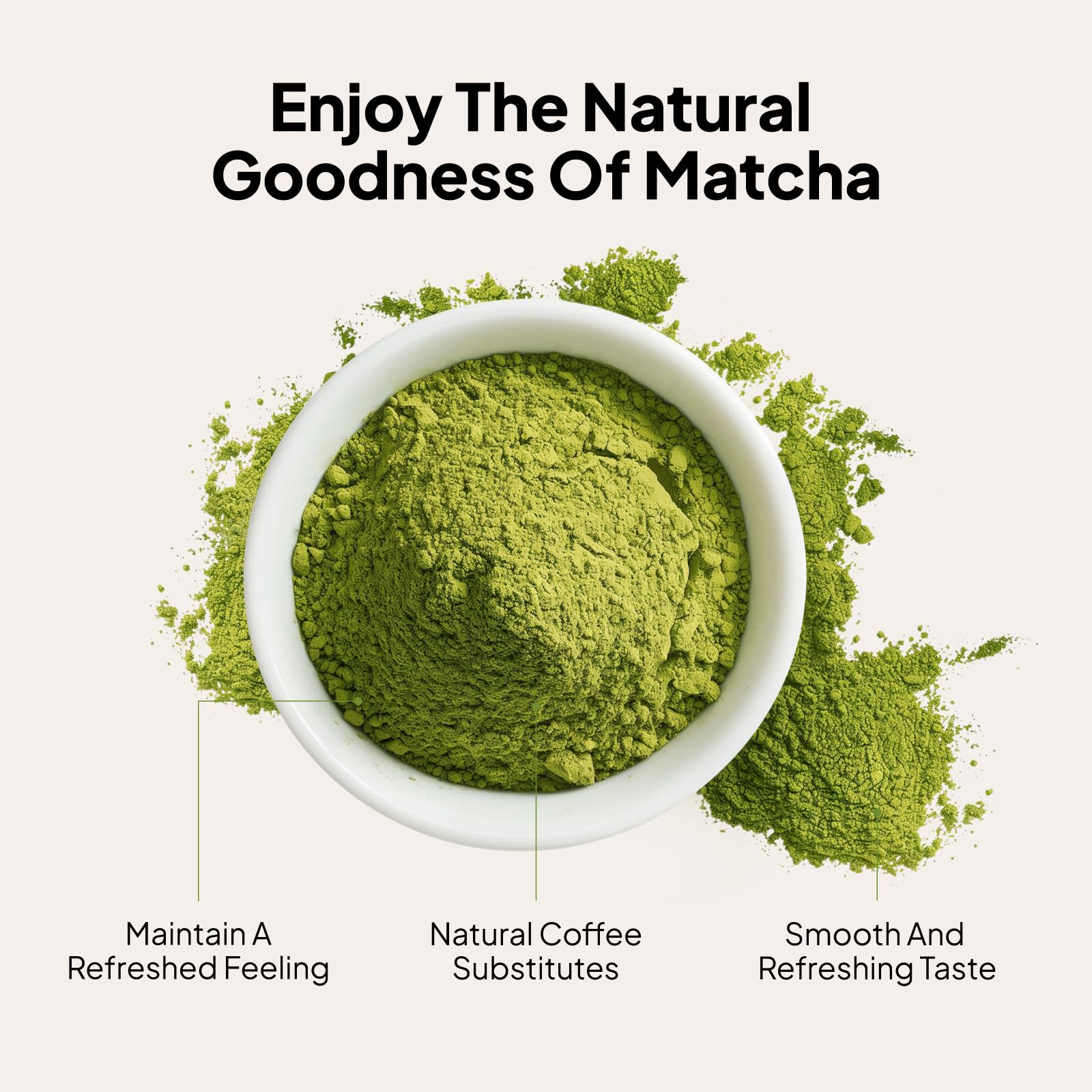 Viccoky Culinary Matcha Powder 4oz Tin Pro-Baking Grade USDA Organic Sugar-Free Bulk Matcha Green Tea Powder for Cookies — view 2
