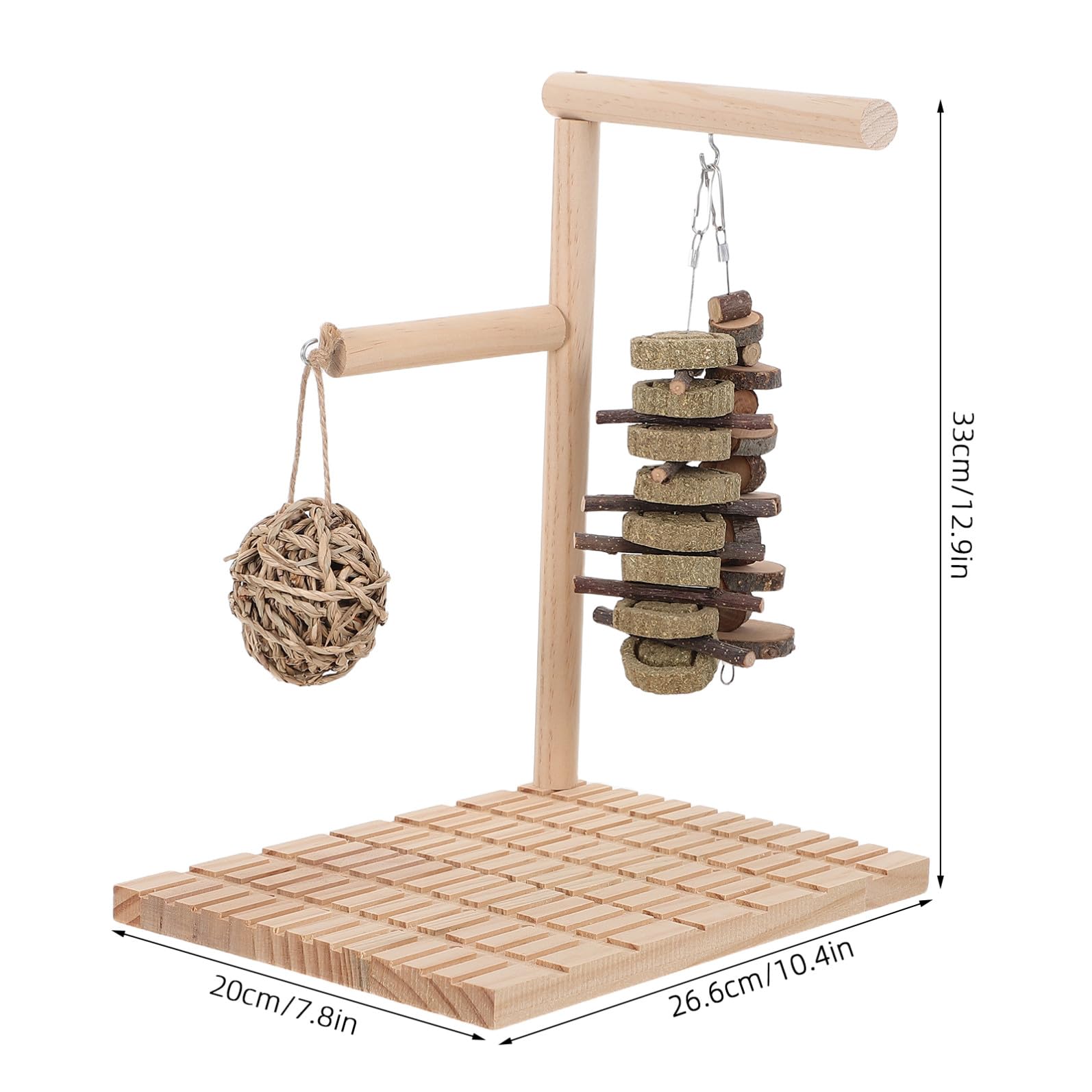 Supvox Kaninchen Kauspielzeug 33x26x20cm mit Fußkomfort und Interaktivem Spiel für Kleine Haustiere Wie Meerschweinchen und Hamster
