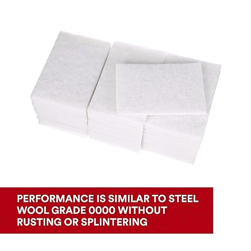 Miniatura 7 de Scotch-Brite - Almohadilla de limpieza ligera 7445 almohadilla de lijado de manos abrasiva suave almohadilla de mano blanca para metal vinilo