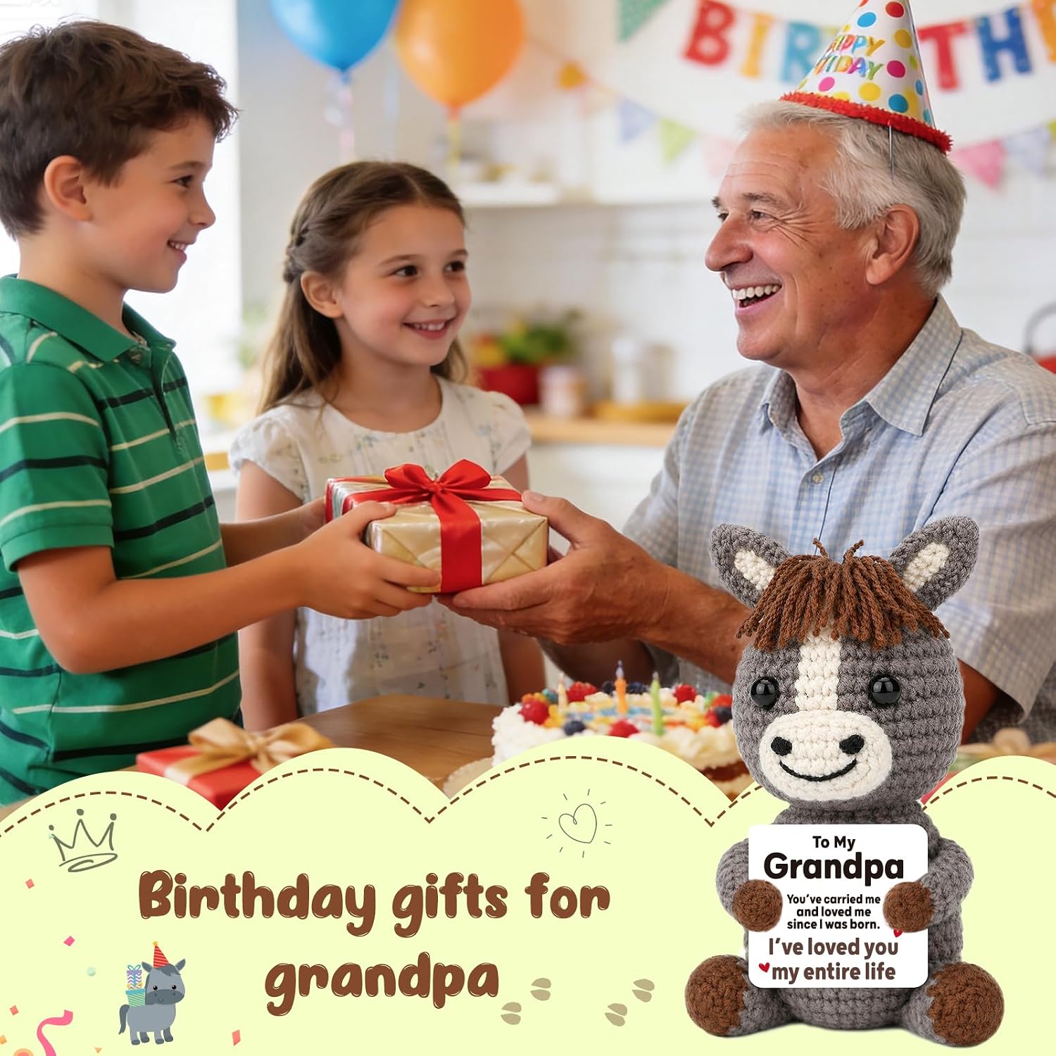 Mini Christmas Birthday Gifts for Grandpa from Granddaughter Grandson