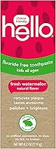 hello Fresh Watermelon Fluoride Free Kids Toothpaste, 4.2 Oz Tube