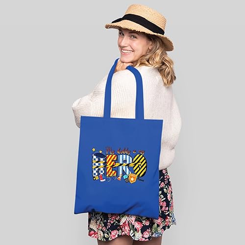 Miniatura 3 de Police Dad Gifts Officer Cop Proud Dad Officer Cop Dad Presents Gifts Natural White Multicolor Canvas Tote Bag