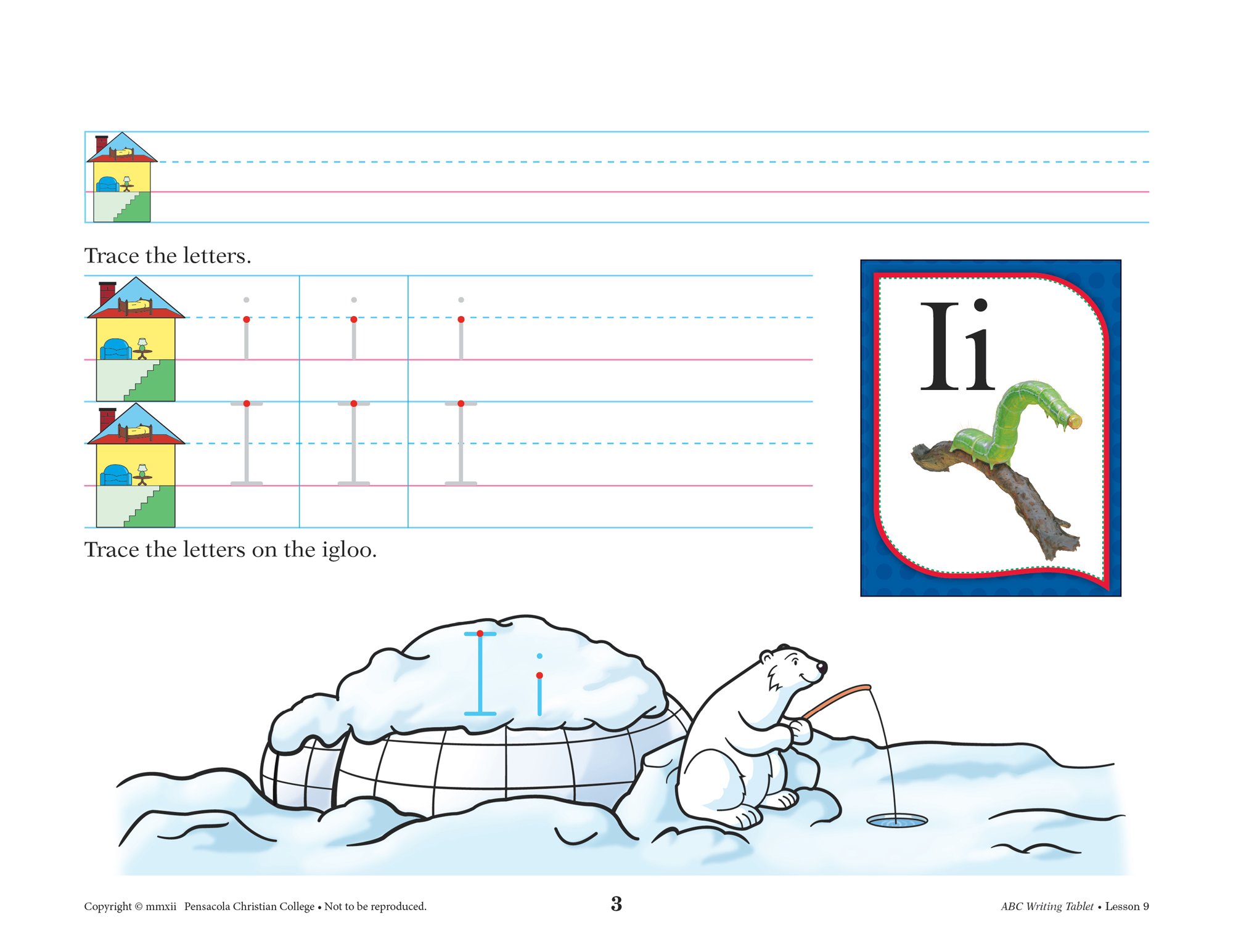 ABC Writing Tablet - Abeka K4 4 Year Old Kindergarten Manuscript Penmanship Student Work Book - Image 6