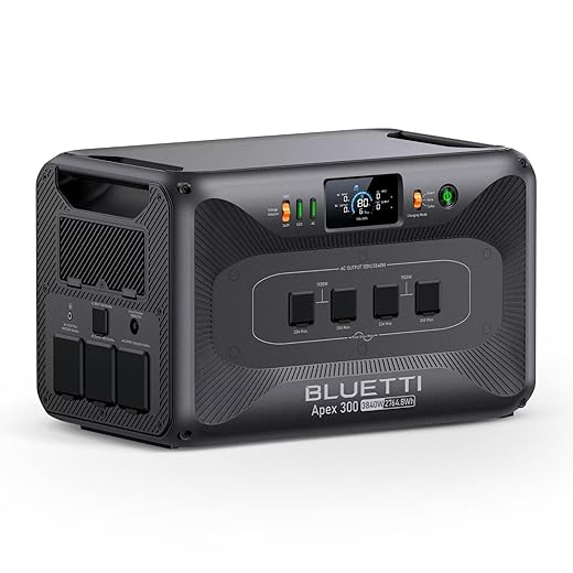 BLUETTI Expandable Power Station AC300 and B300 External Battery Module, 3072Wh LiFePO4 Battery Backup w/ 6 3000W AC Outlets(6000W Peak), Solar Generator For Home Backup, Vanlife, Emergency