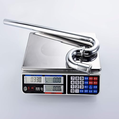 Miniatura 8 de Trampa de latón para fregadero de baño, fregadero de cocina, tubo de drenaje, tubo de drenaje S trampa cromada, WT04