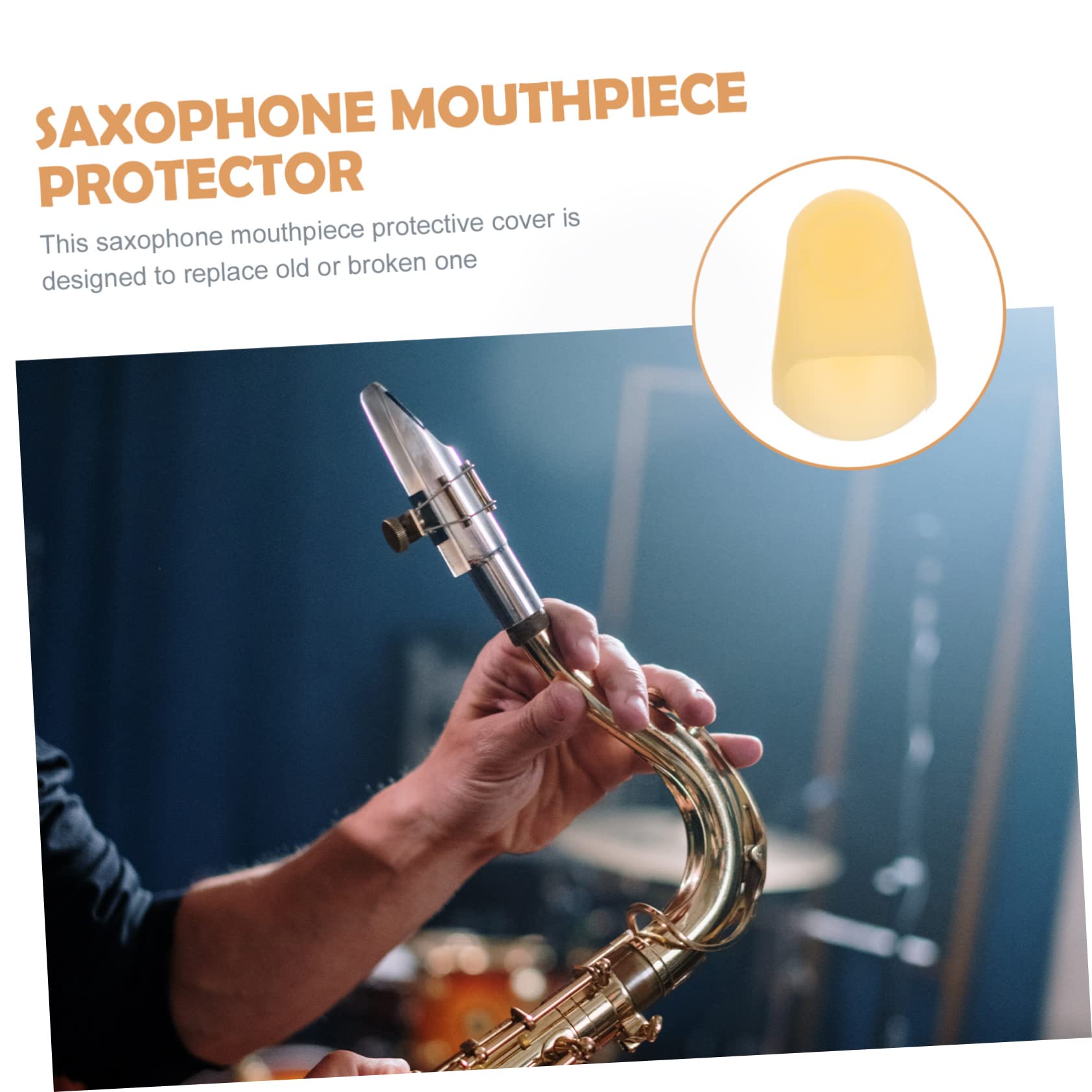 BESPORTBLE Mouthpiece Protective Cap for Sax Easy On/off Saxophone Cover Saxophone Case