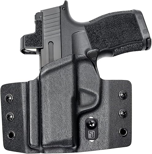 Tulster OWB Funda de contorno en mano izquierda se adapta a Sig Sauer P365  P365X  SAS  Compatible con óptica fuera de la cintura Funda de