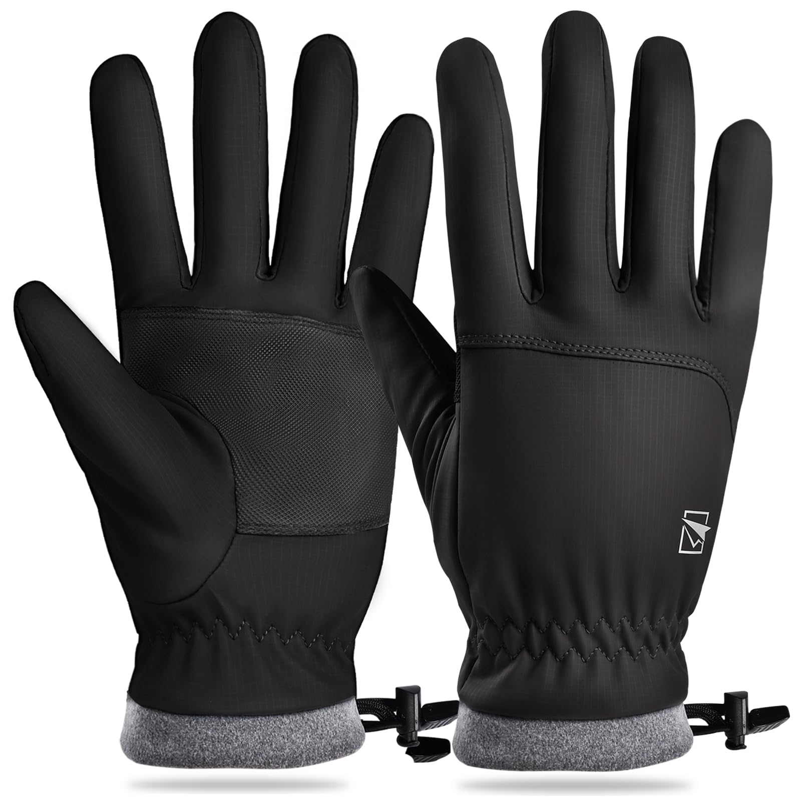 Cevapro Fahrradhandschuhe Herren Damen wasserdichte Winterhandschuhe Winddichte Touchscreen Handschuhe für Radfahren Laufen Skifahren Wandern Bergsteigen (Pink, M) Fashion