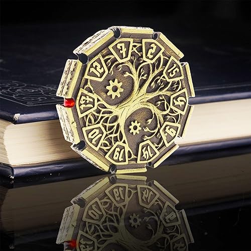 Miniatura 4 de Juego de dados de insignia de Calabozos y Dragones, juego de dados poliédricos de metal hueco, dados de calavera de dragón D&D, DND Tenzi Blue Elf