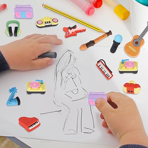 Miniatura 32 de 72 borradores surtidos de lápices de animales para mascotas, mini borradores a granel, regalos para premios de aula, bolsa de regalo, rellenos