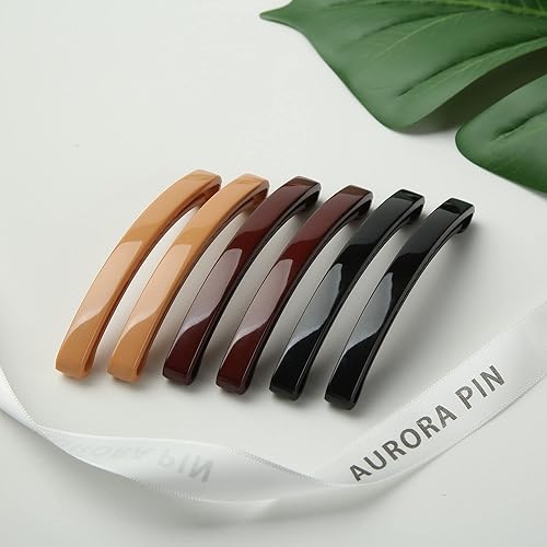 Miniatura 6 de Pinzas grandes de plástico para peinar, pinzas decorativas para medio recogido y cola de caballo, para niñas, mujeres con cabello muy fino y medio,