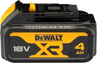 DEWALT DCB182-XJ 18V XR Lithium-Ion Battery, Black/Yellow, 4.0Ah