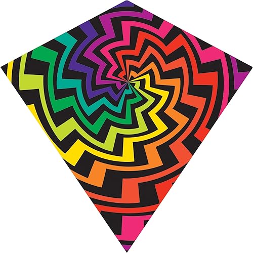 WindNSun WindDiamond - Cometa de diamantes Ripstop de poliéster en espiral, 30 pulgadas