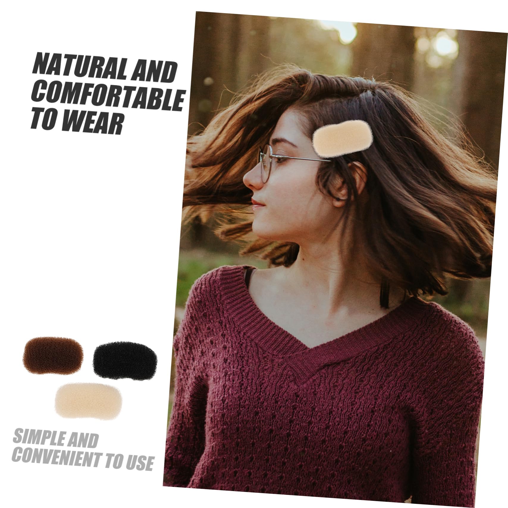 Healeved 18piezas Clip De Volumen Para Cabello De Accesorios Para Estilo De Peinados Discreto y Cómodo Para Recogidos y Bouffants