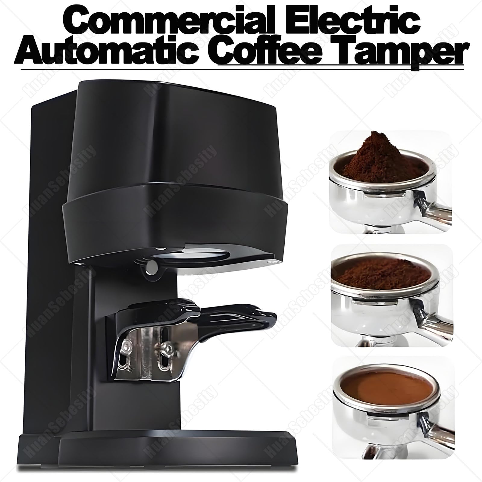 58mm Auto Kaffee-Manipulation,Einstellbarer 10-30kg Druck Black | Smart Espresso,Instant Ready Espresso-Werkzeug,Langlebiges Kompaktes Design Für Home Barista-Einsatz
