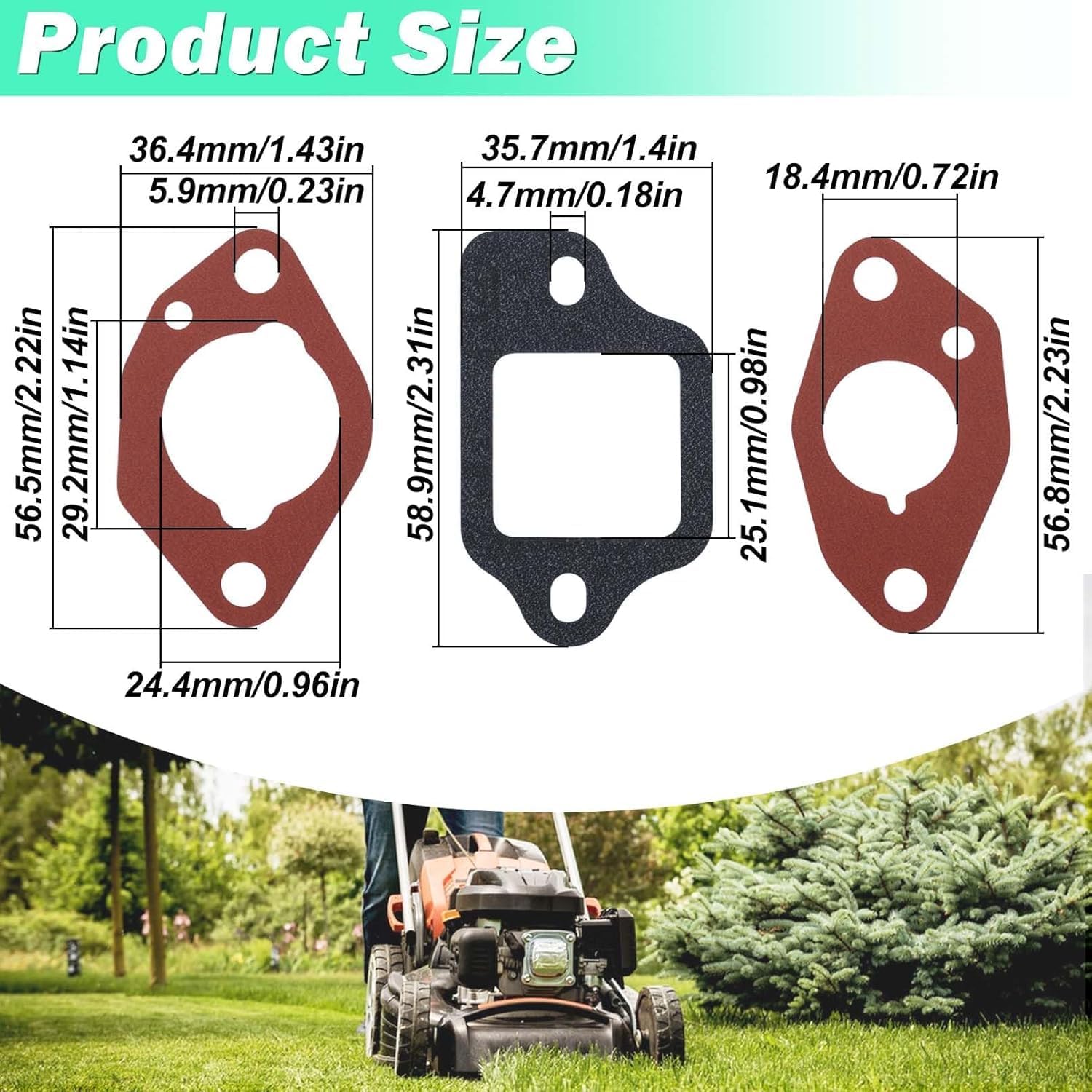 Kit Fit for GCV190 Lawnmower/Engine, with Filter & Gasket & Fuel & Spark Plug Spare Parts GCV 190 Accessory 9 in 1