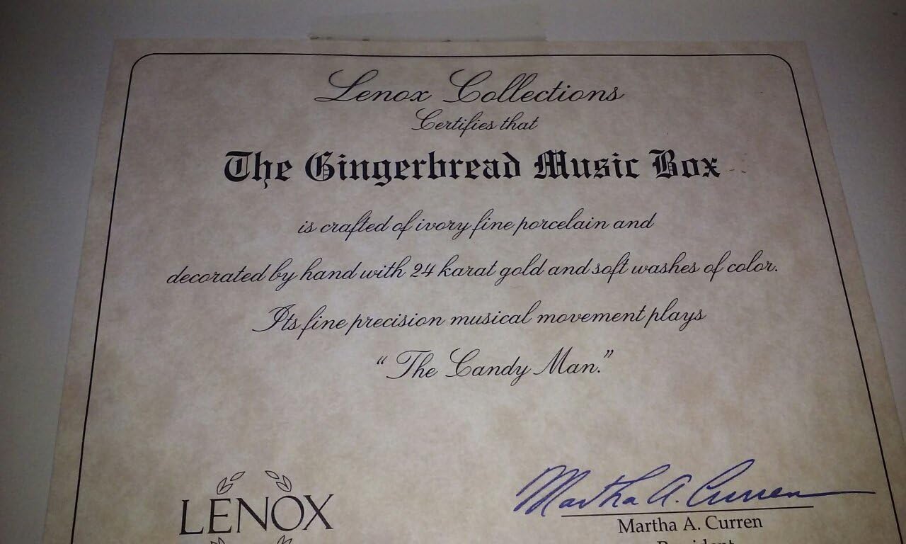Lenox China Gingerbread Memories Collectible Building New in Box with COA