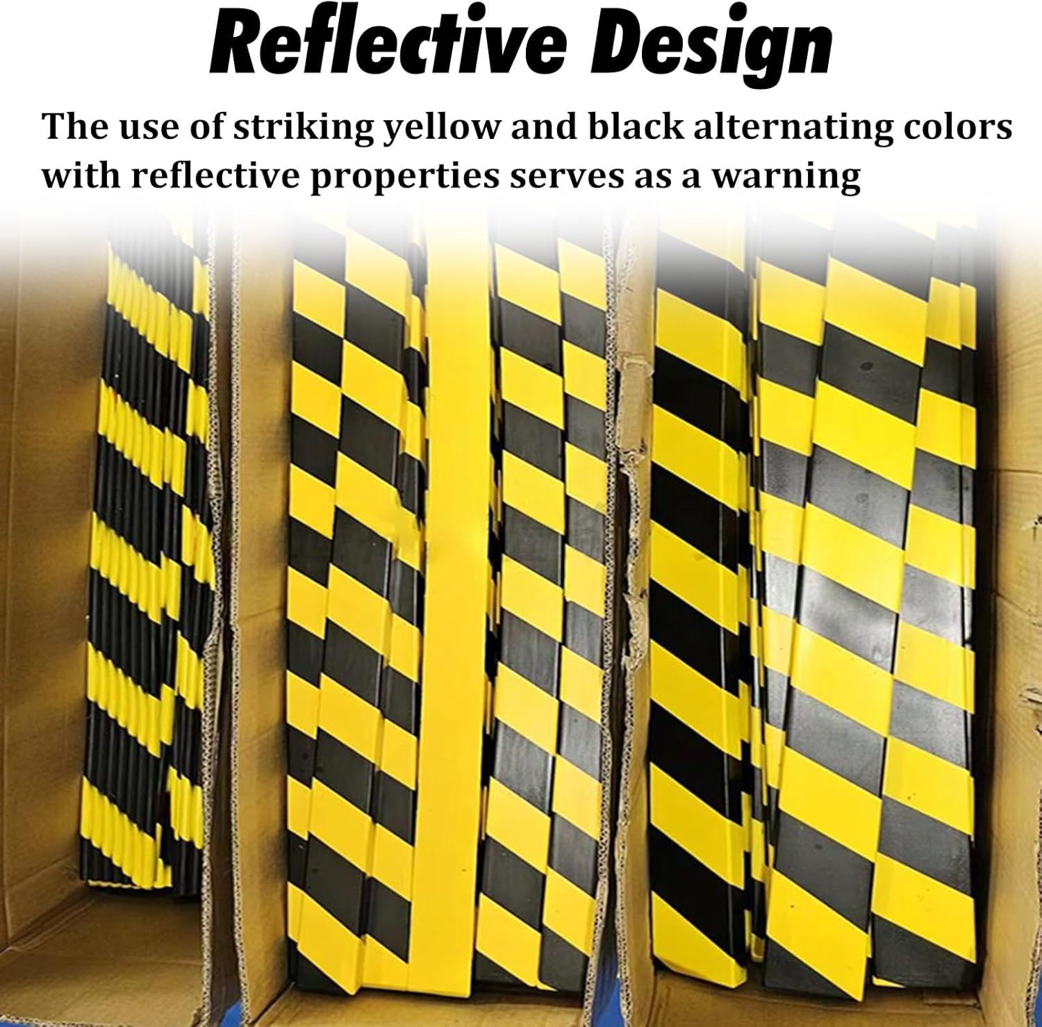 Reflective Corner Edge Protector, Soft Self-Adhesive Guards for Sharp Edges, Playground & Garage Safety, Durable Pole Post Padding (ID 1/2in, 12mm, 2.2ft)