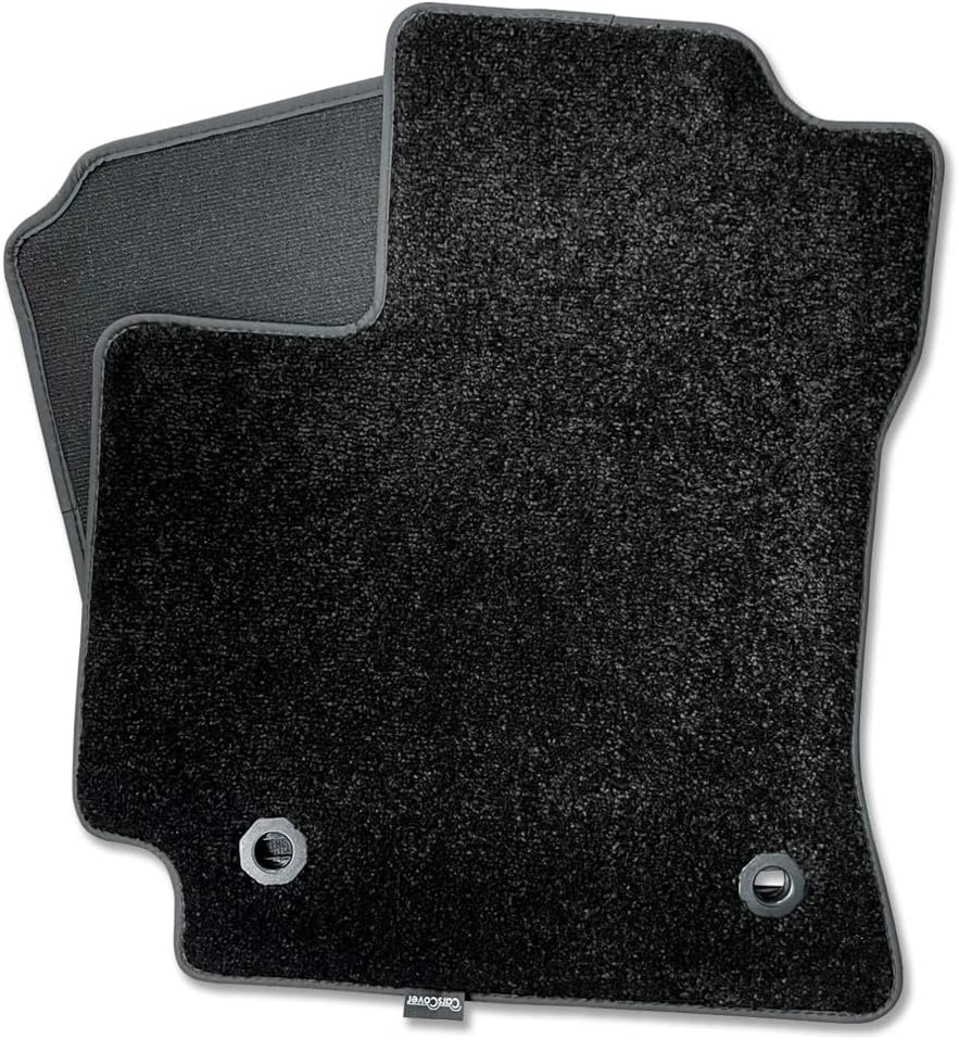CarsCover Custom Fit 2014-2019 Toyota Corolla Front and Rear Carpet Car Floor Mats Heavy Cushion Ultramax Asphalt Black