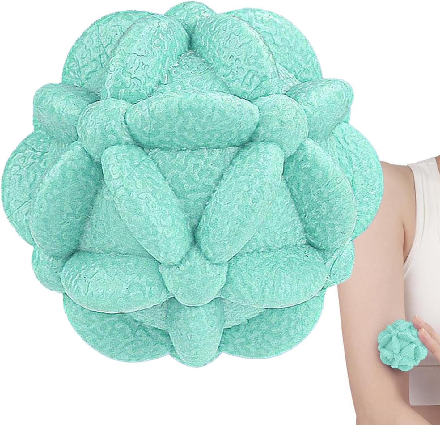 Amazon フットマッサージボール 花びらディープティシューマッサージャー 深部組織用のマッサージボールローラー、トリガー