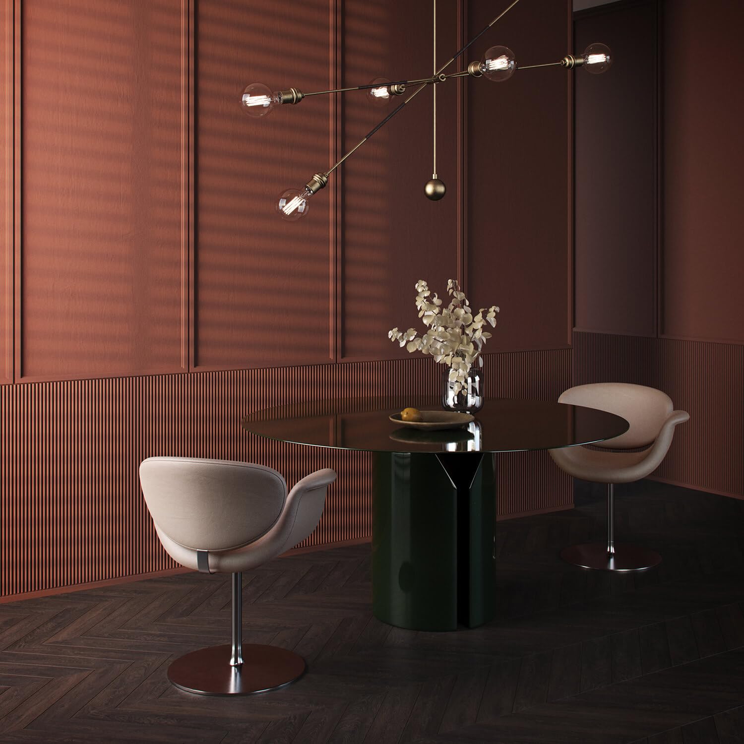 NMC CANELÉ S ARSTYL Panel Mural 3D de Poliuretano, Revestimiento de Pared con Diseño de Listones Modernos, Panel Decorativo Acanalado Blanco Pre-imprimado, 300 x 15 x 2000 mm, Estilo Palillería