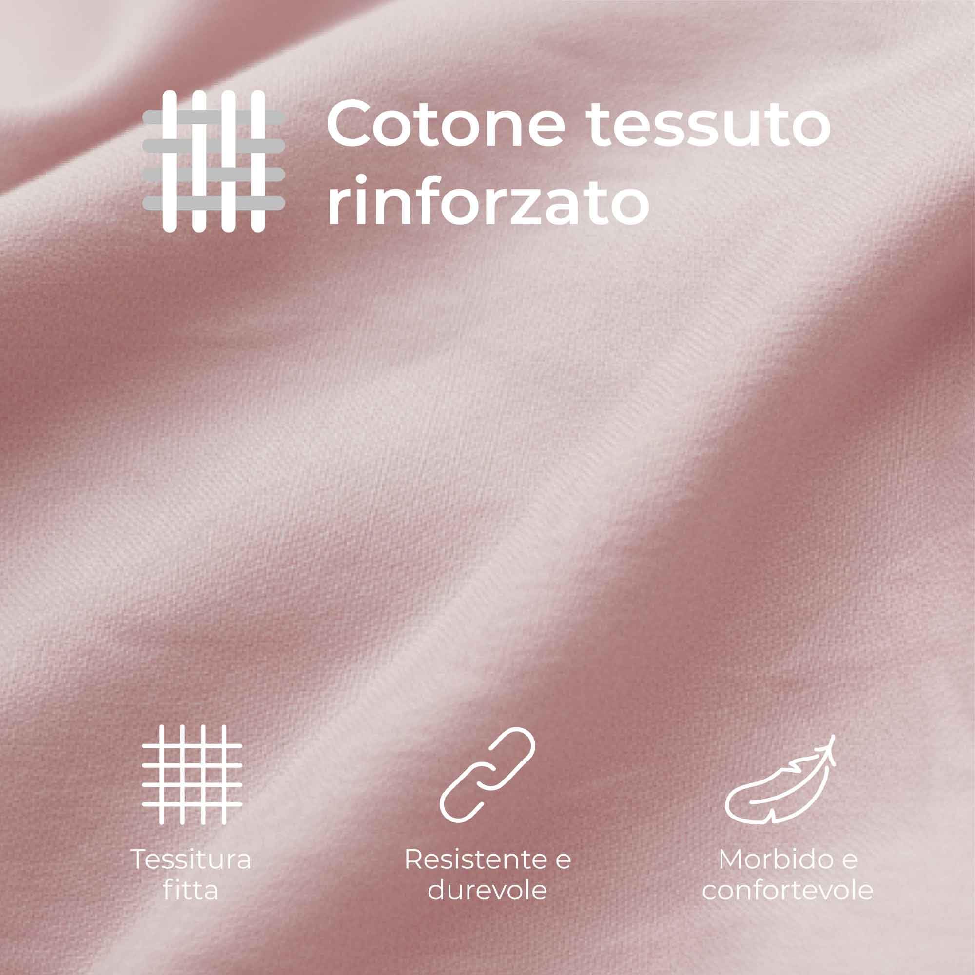 Federe 40x40 Cotone Rinforzato (Set da 2) - Rosa - Trama Fitta a 57 Fili/cm² - Federe Cuscini 40x40 cm - Federe Cuscino 40x40 Certificate Oeko Tex - Dreamzie