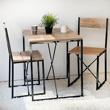 Weblonya-Kitchen Table Chair Set 2 Person Table Set 5135