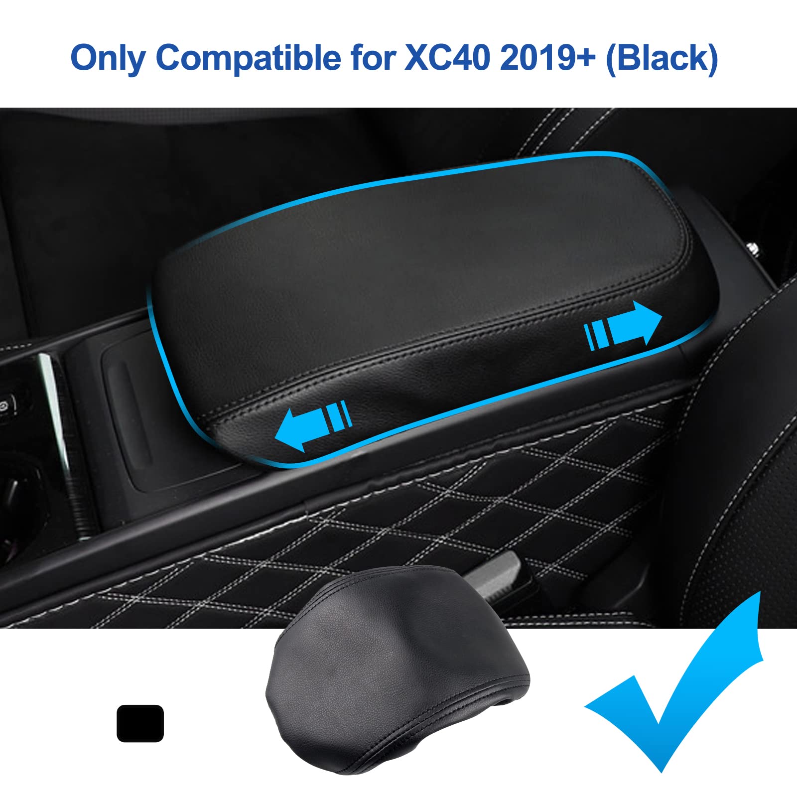 Auto Armsteun Kussen Voor Volvo XC40 XC 40 2018-2022, Pu Lederen