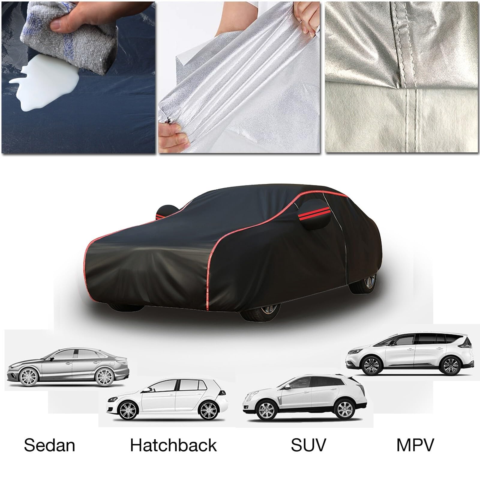 Bâche Voiture Extérieure Anti-UV Coupe-vent Housse Voiture Ford Transit Custom 2012-2025 - Protection Complète Extérieure Imperméable Housse Sur Mesure Camionnette