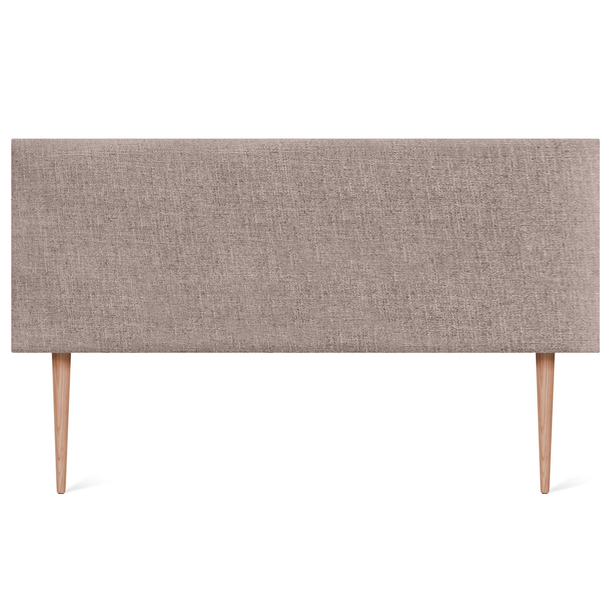 DHOME Tête de lit en Lin Naturel uni avec Pieds Tête de lit rembourrée Chambre à Coucher Moderne Top Trending (Terrain, 160x105cm avec Pieds (Lits 150/160))
